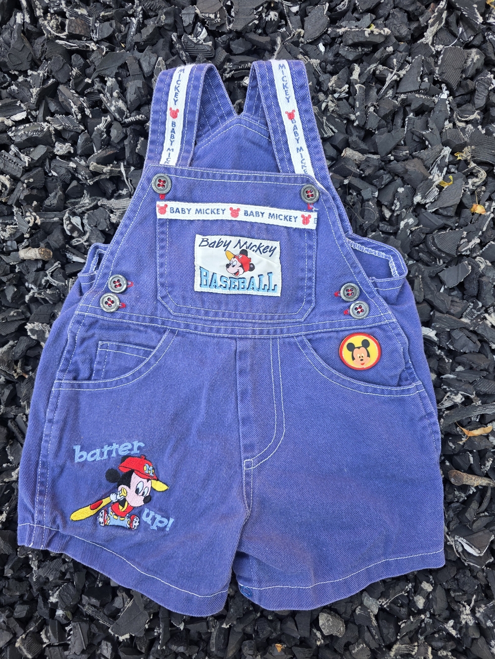 Vintage 90s Mickey Bib Shorts